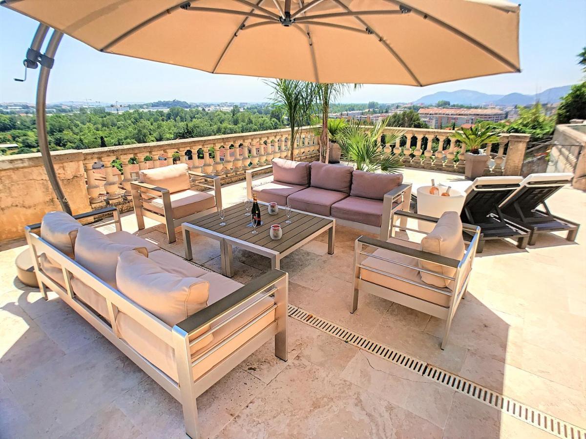 3 Bedrooms Villa Near Cannes - Pool & Jacuzzi - Sea View Mandelieu 外观 照片