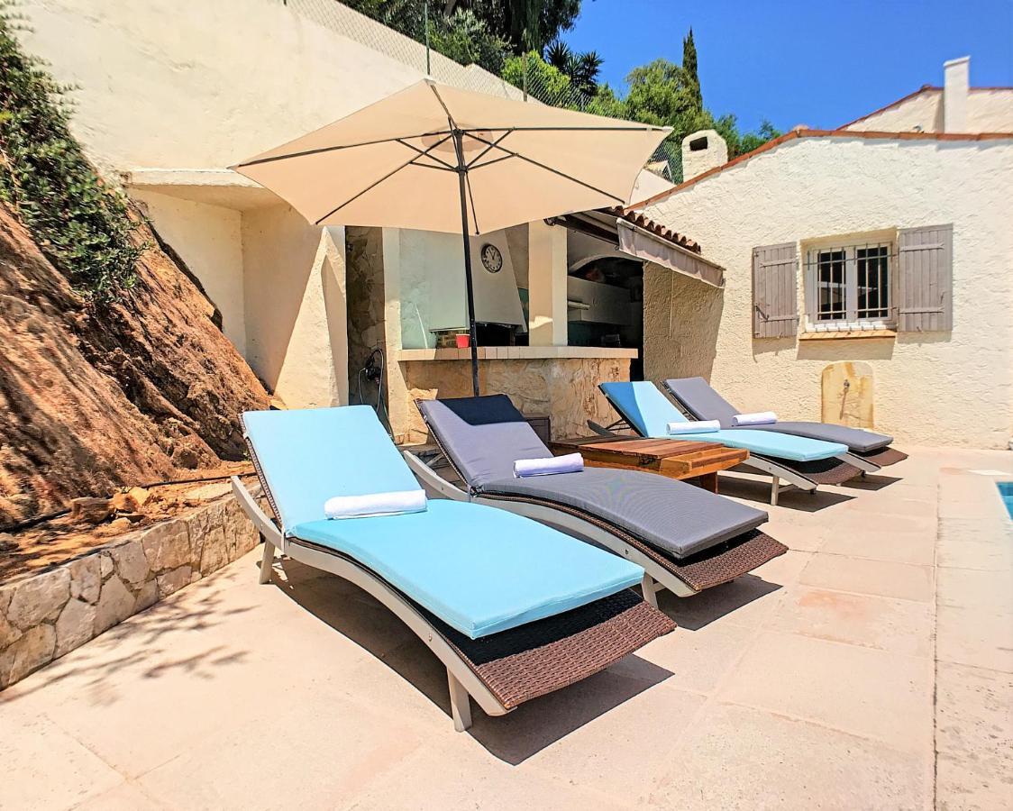 3 Bedrooms Villa Near Cannes - Pool & Jacuzzi - Sea View Mandelieu 外观 照片