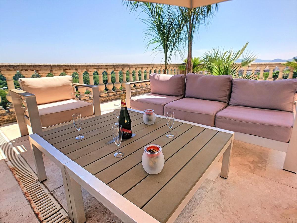 3 Bedrooms Villa Near Cannes - Pool & Jacuzzi - Sea View Mandelieu 外观 照片